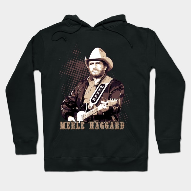 Merle Haggard Hoodie by Degiab